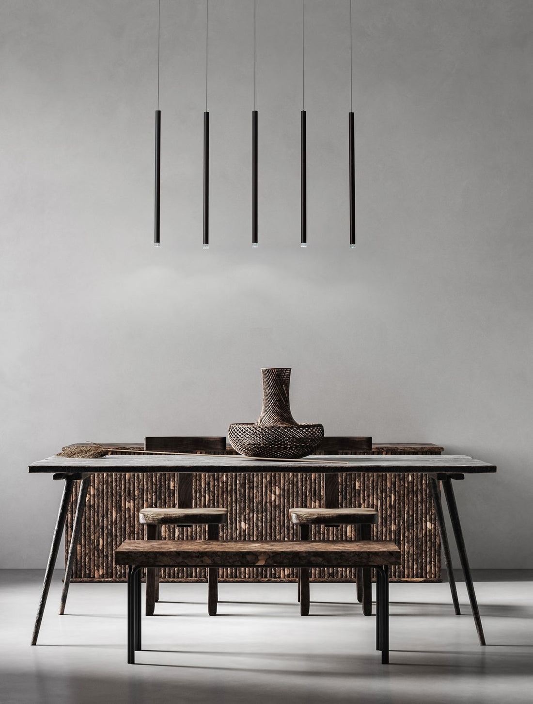 Suspension luminaire | Dandia Noire H 150 cm