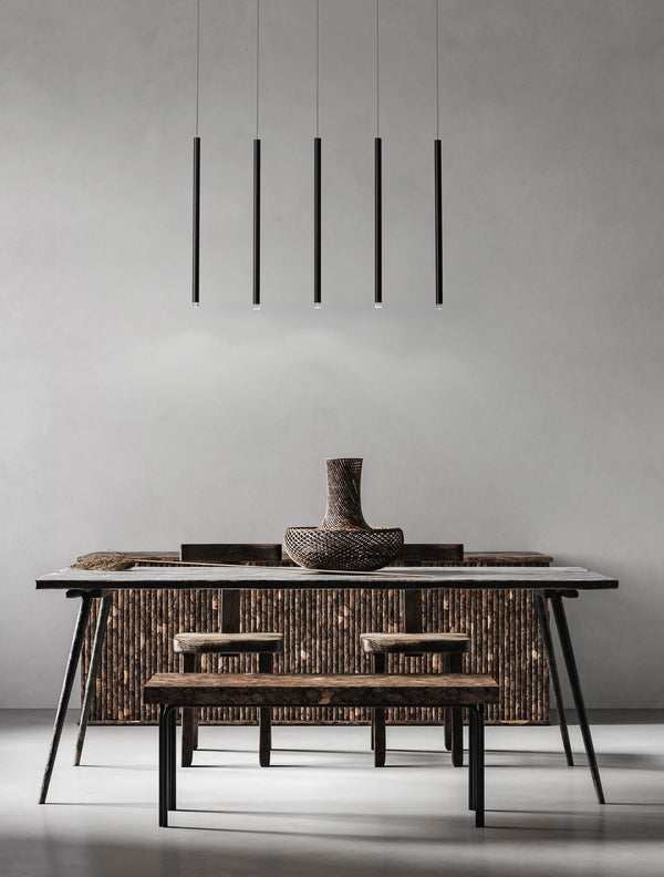 Suspension Dandia noire, H 150 cm (9540202)