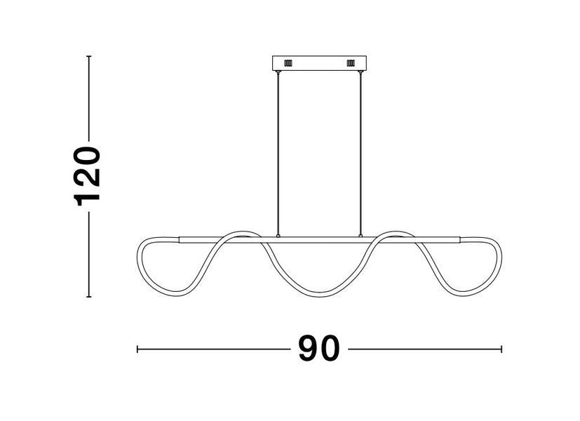 Suspension Tiriac dorée (9548103)