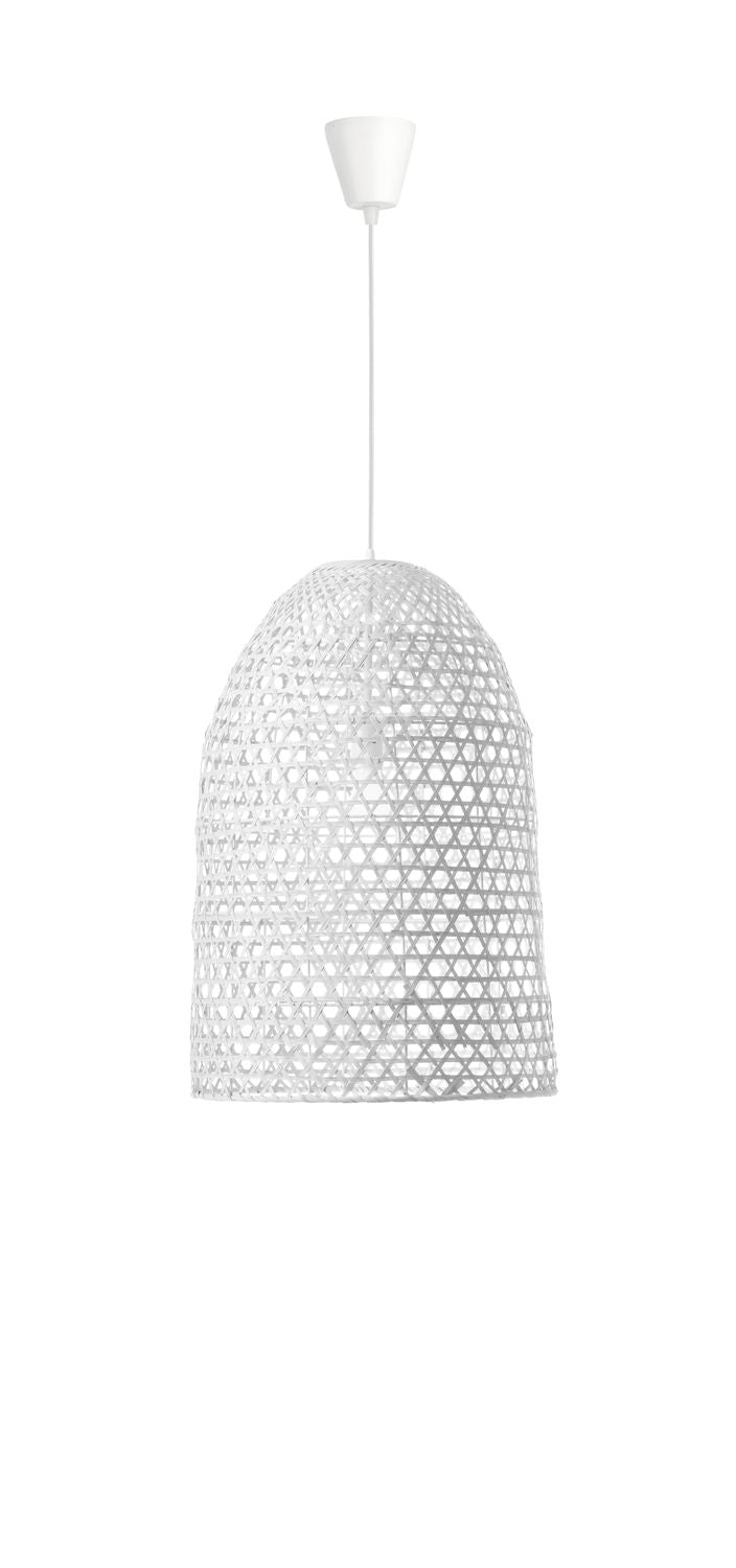 Produit de face sur fond blanc, câble et rosace de fixation bien visibles