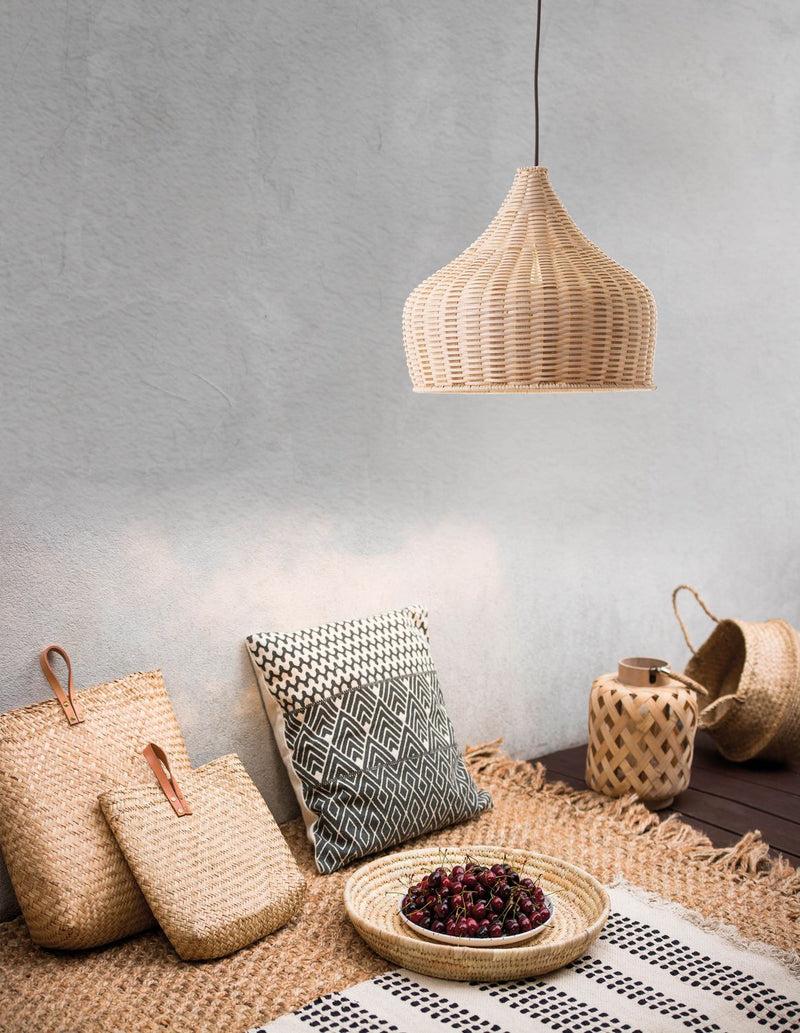 Suspension MIA beige, rotin, H 250 cm (9594341)