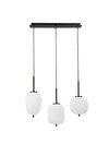 Suspension Lato 3 lumières noire, verre (9624099)