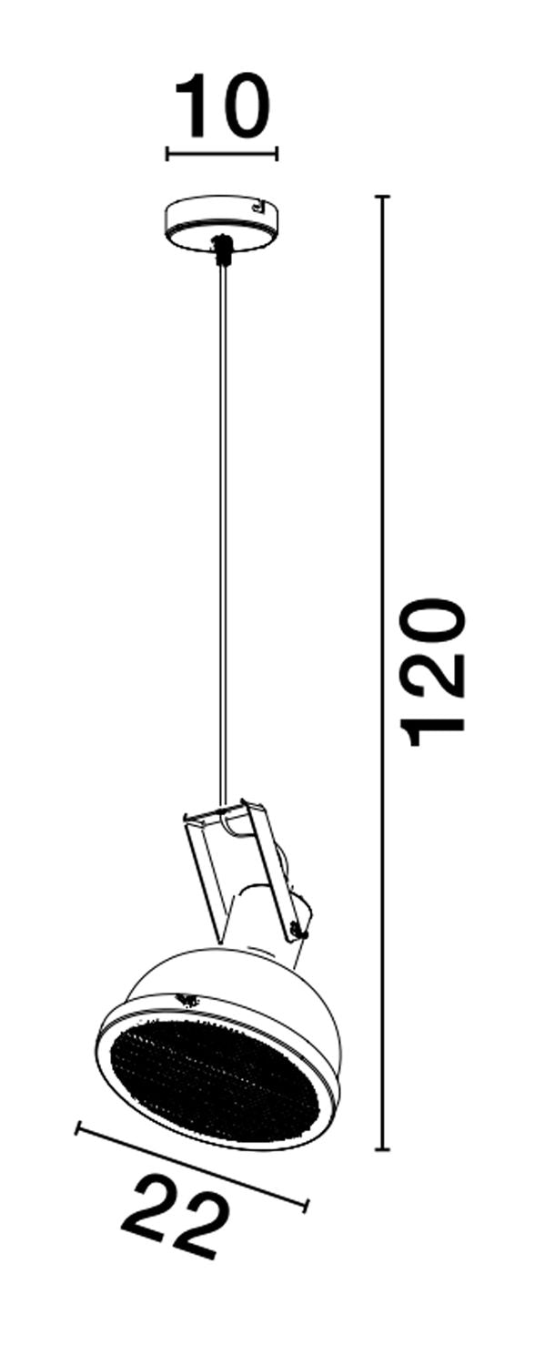 Suspension Ruvi noire
