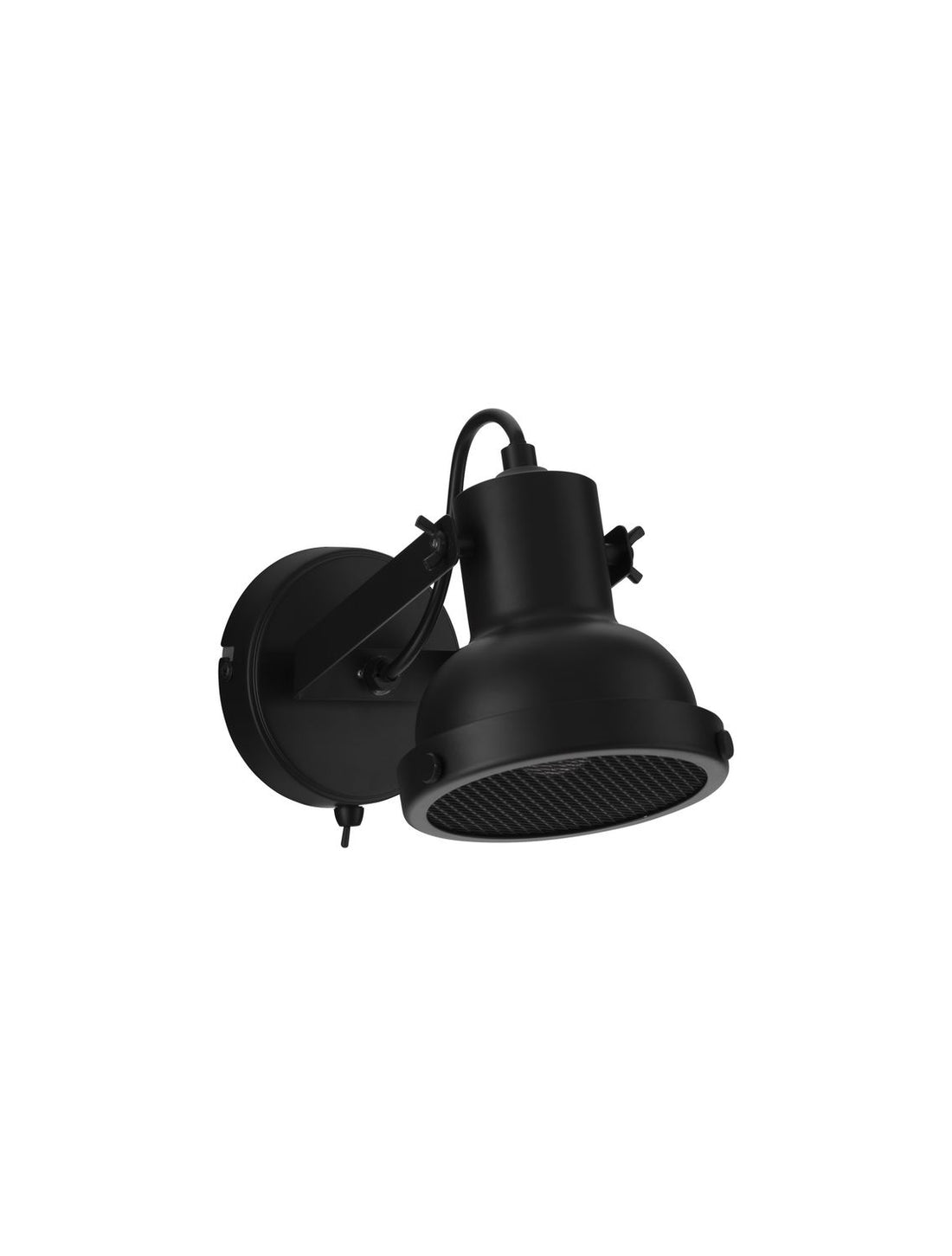 Applique murale Ruvi noire, L 18 cm