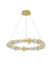 Suspension luminaire | Brille Dorée H 120 cm