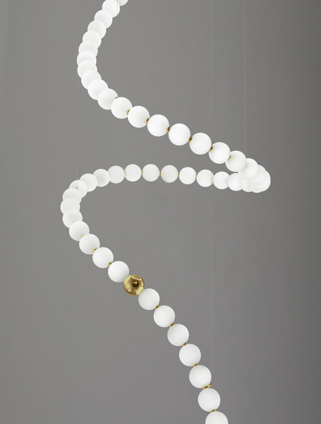 Suspension luminaire | Perla Dorée H 400 cm