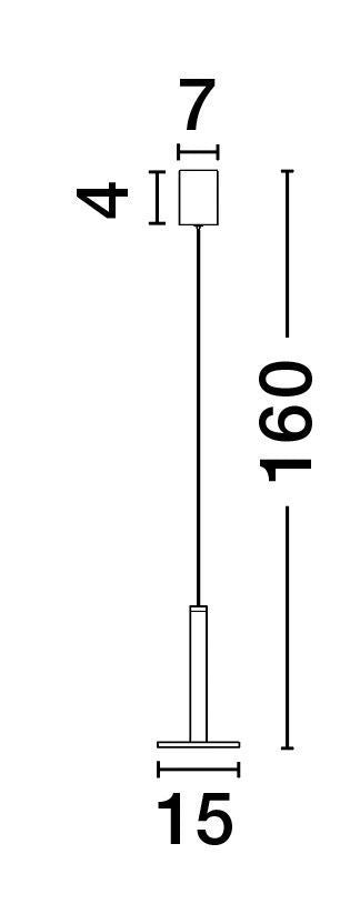 Suspension Palencia nickel