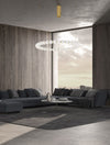 Suspension Perla dorée, verre, H 200 cm (9695231)