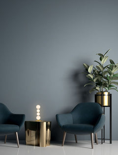 Lampe à poser Perla dorée, verre