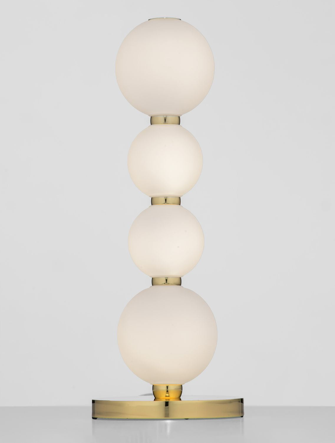 Lampe à poser Perla dorée, verre