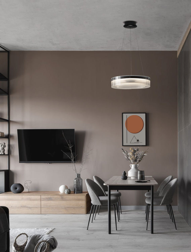 Suspension Pauline noire, verre (9695261)