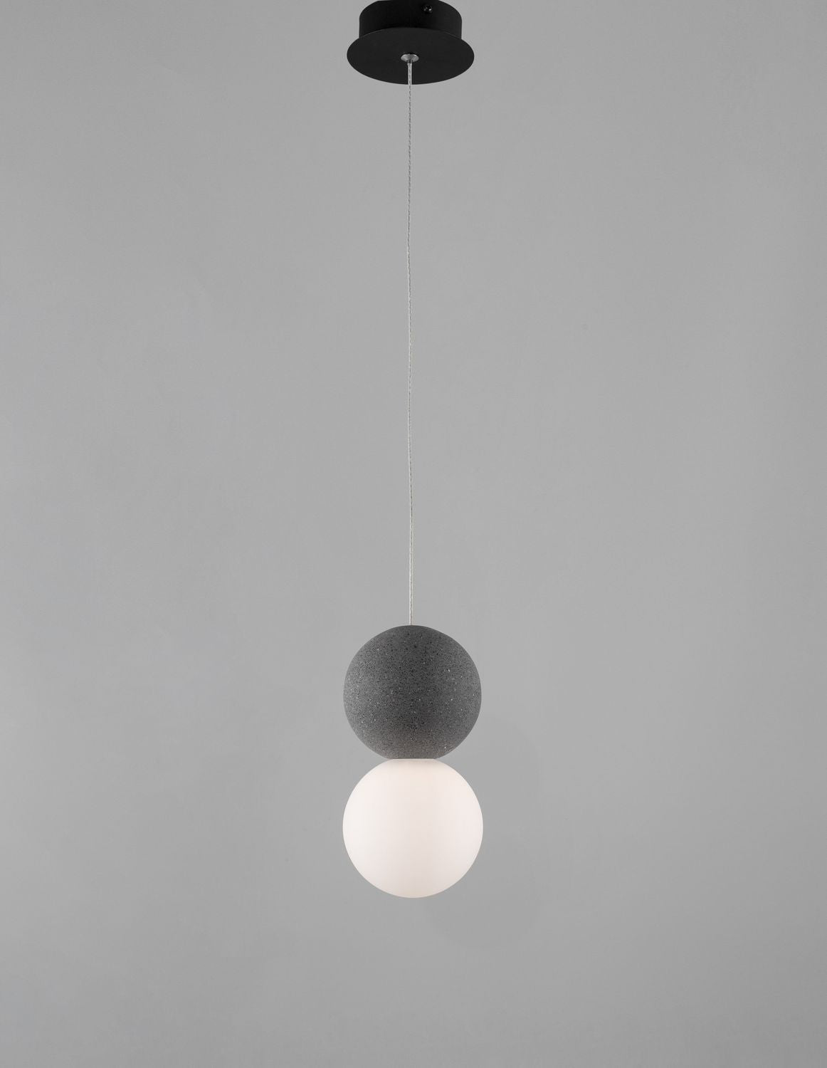 Suspension Zero noire, verre