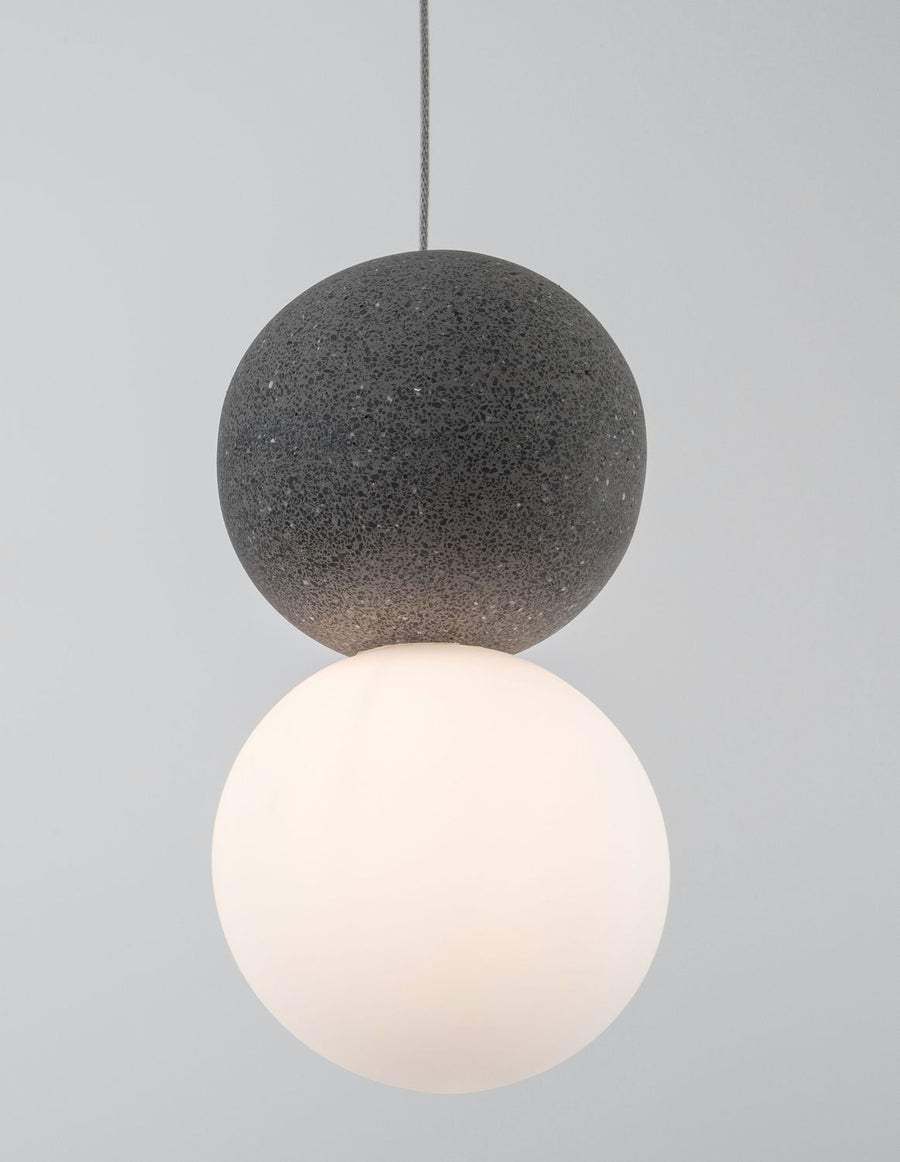 Suspension Zero noire, verre