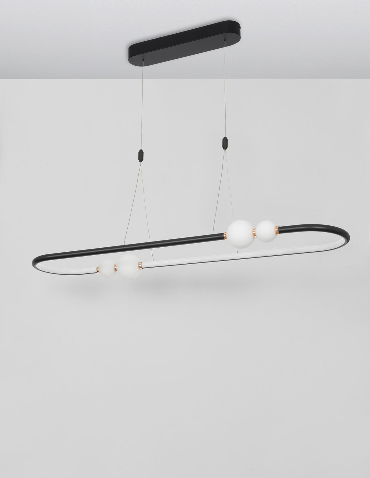 Suspension Celia noire, verre (9820603)