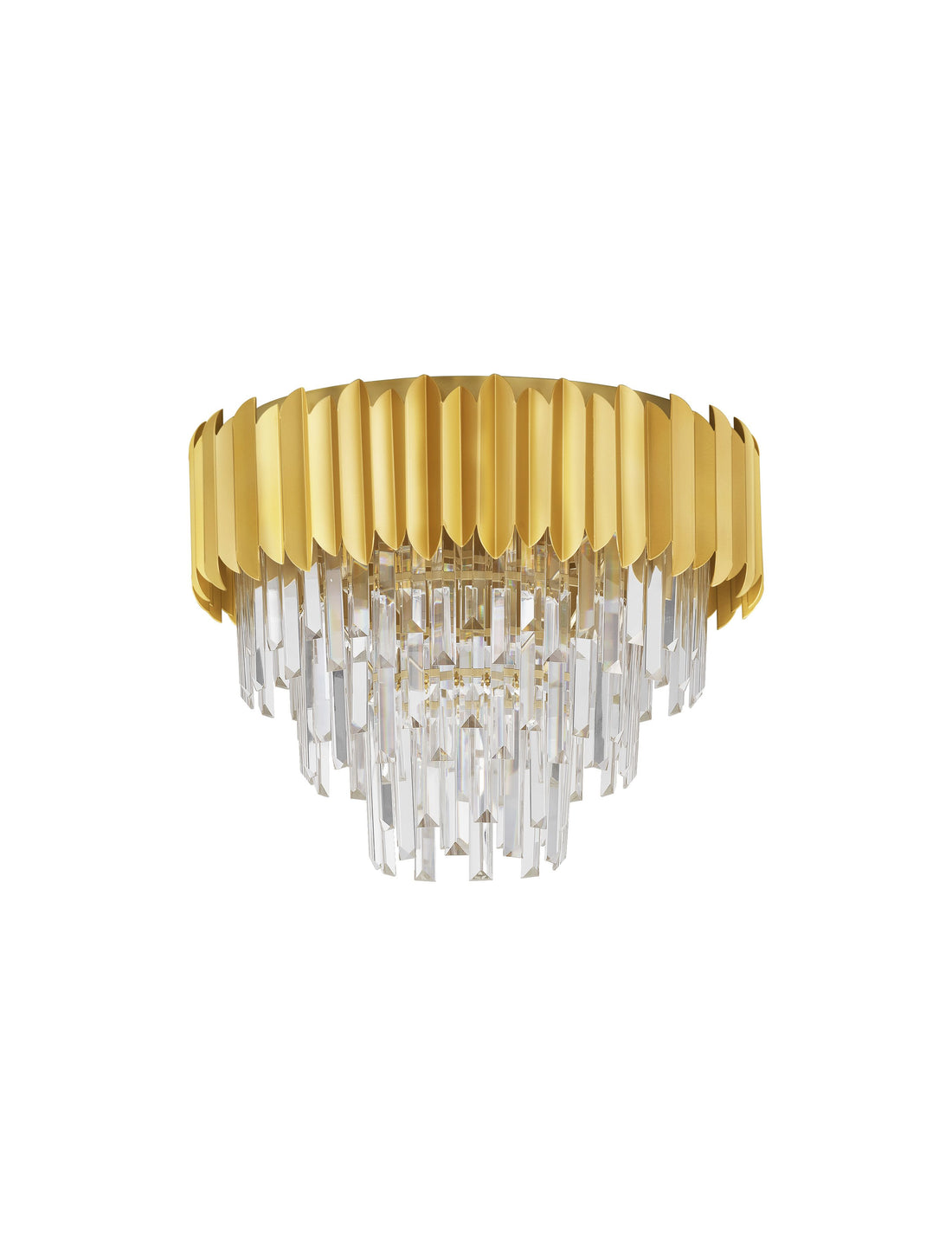 Plafonnier Magnolia 6 lumières doré, cristal (9824073)