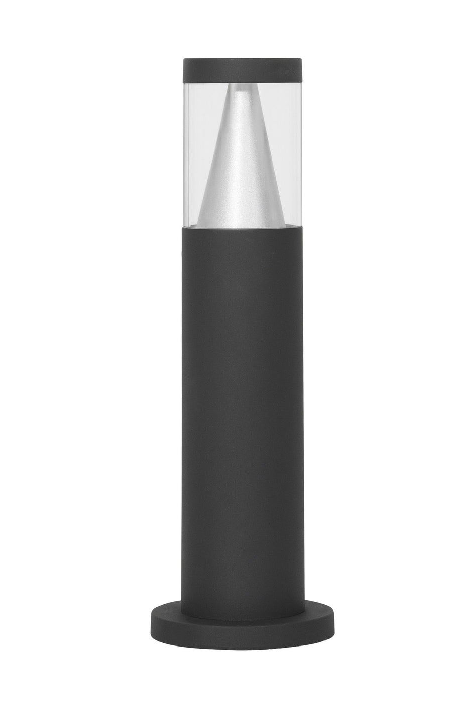 Vue de face du produit sur fond blanc, diffuseur transparent et cône interne argenté