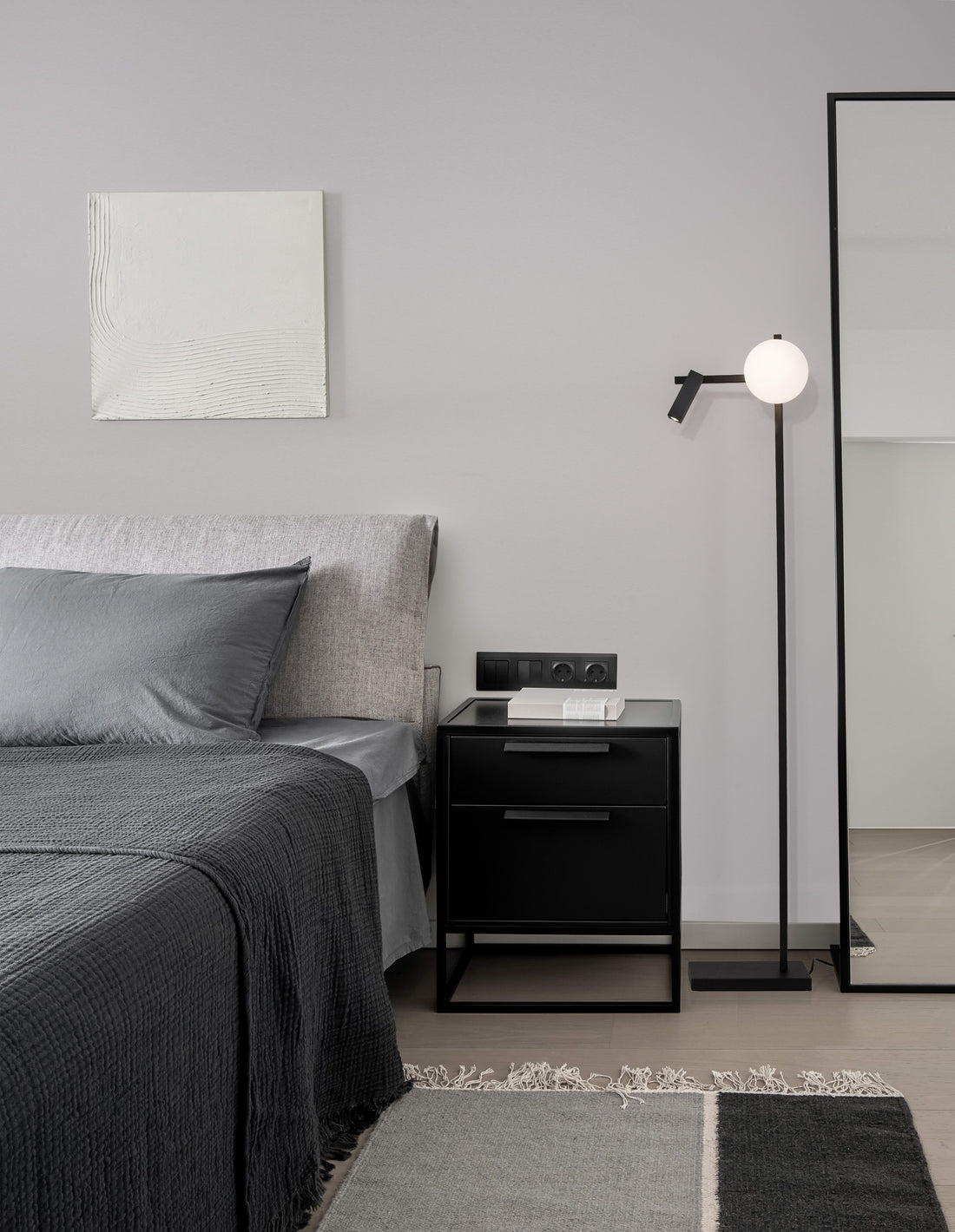 Lampadaire salon | Joline Noir