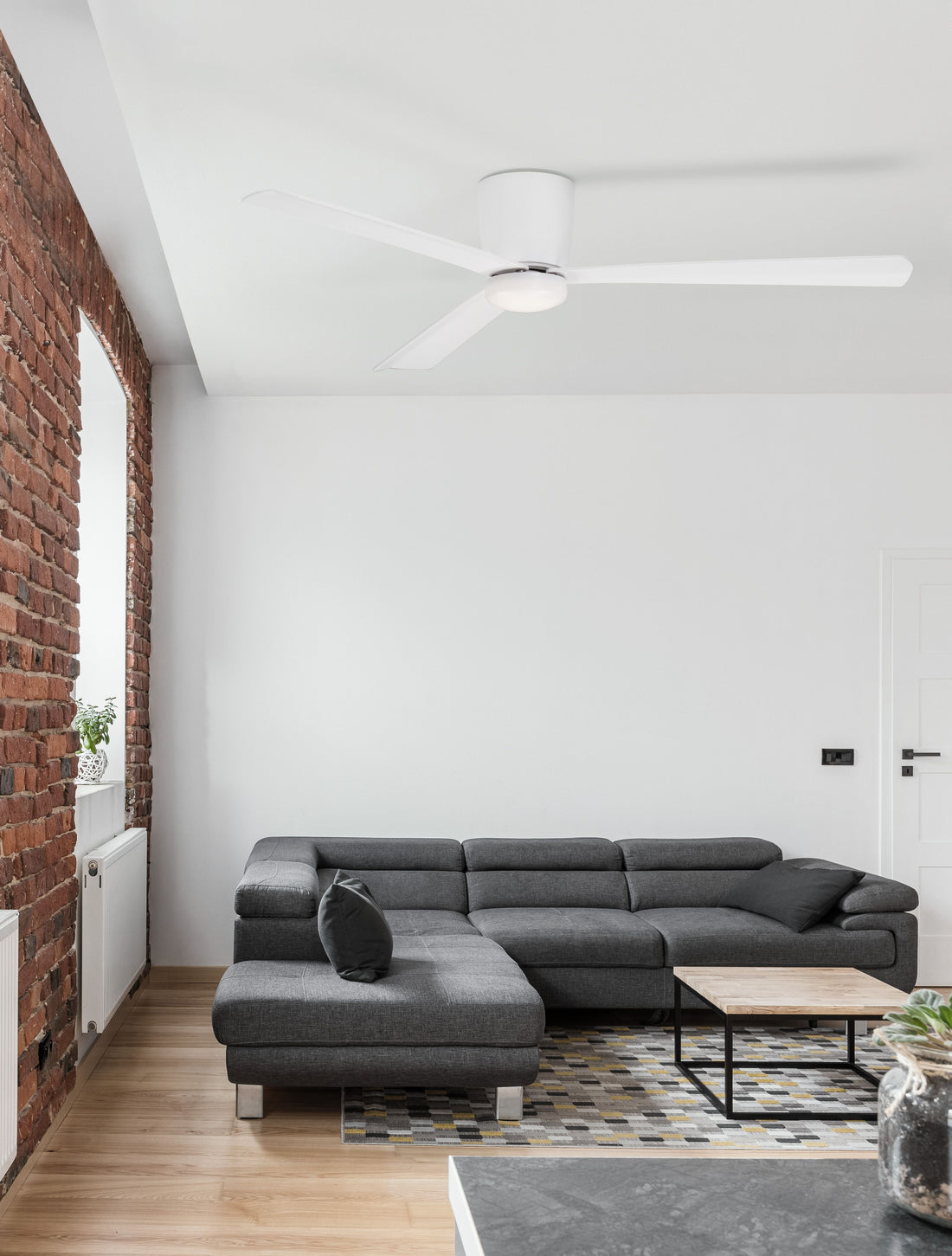 Ventilateur de plafond lumineux | Dell Blanc