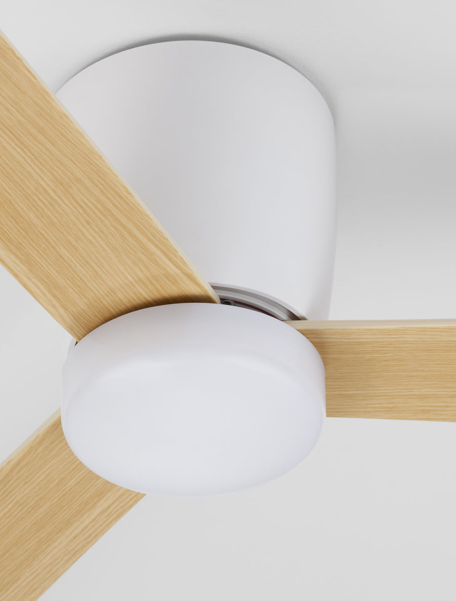 Ventilateur de plafond lumineux Dell bois