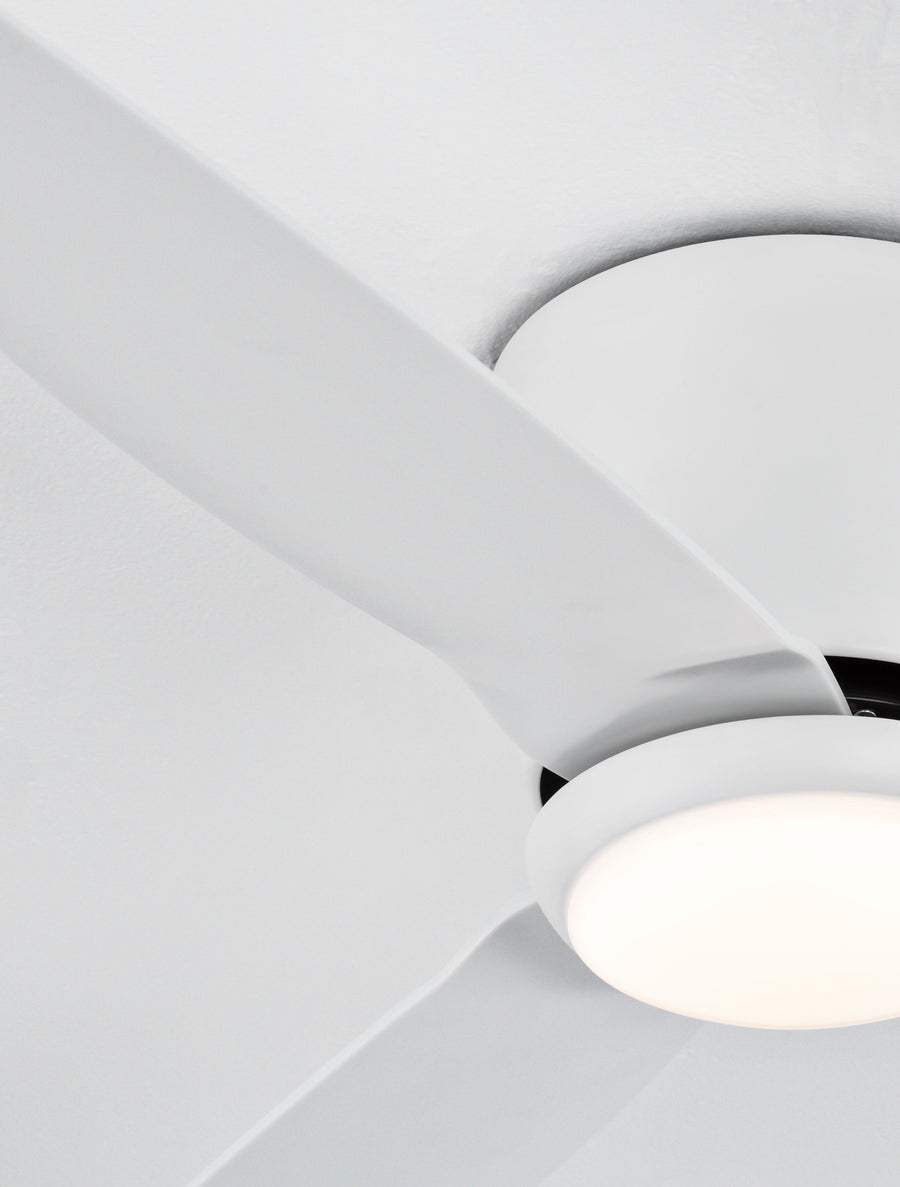 Ventilateur de plafond lumineux Volga blanc