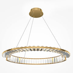 Kronleuchter-Hängeleuchte goldfarben