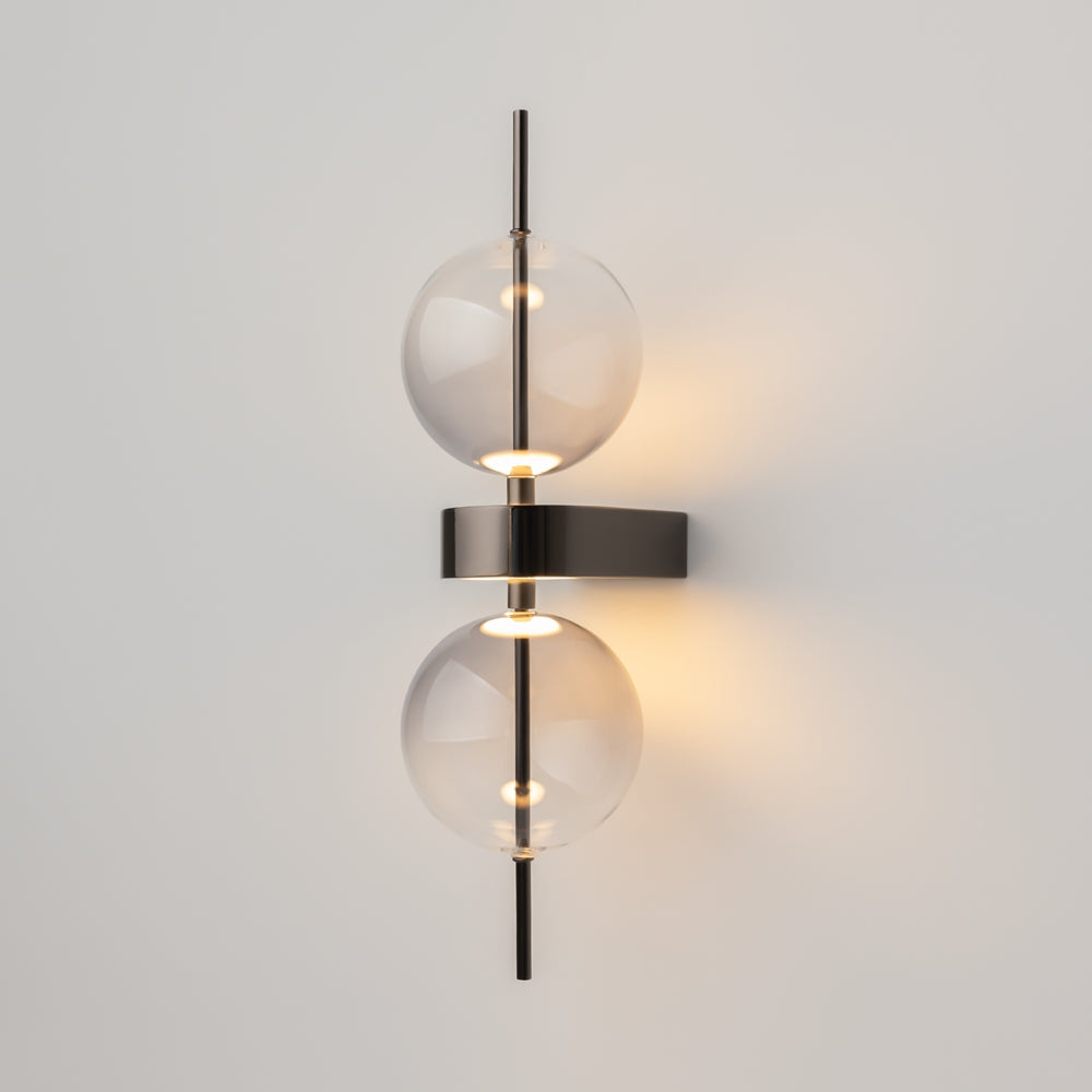 Double Moon Wandleuchte schwarz