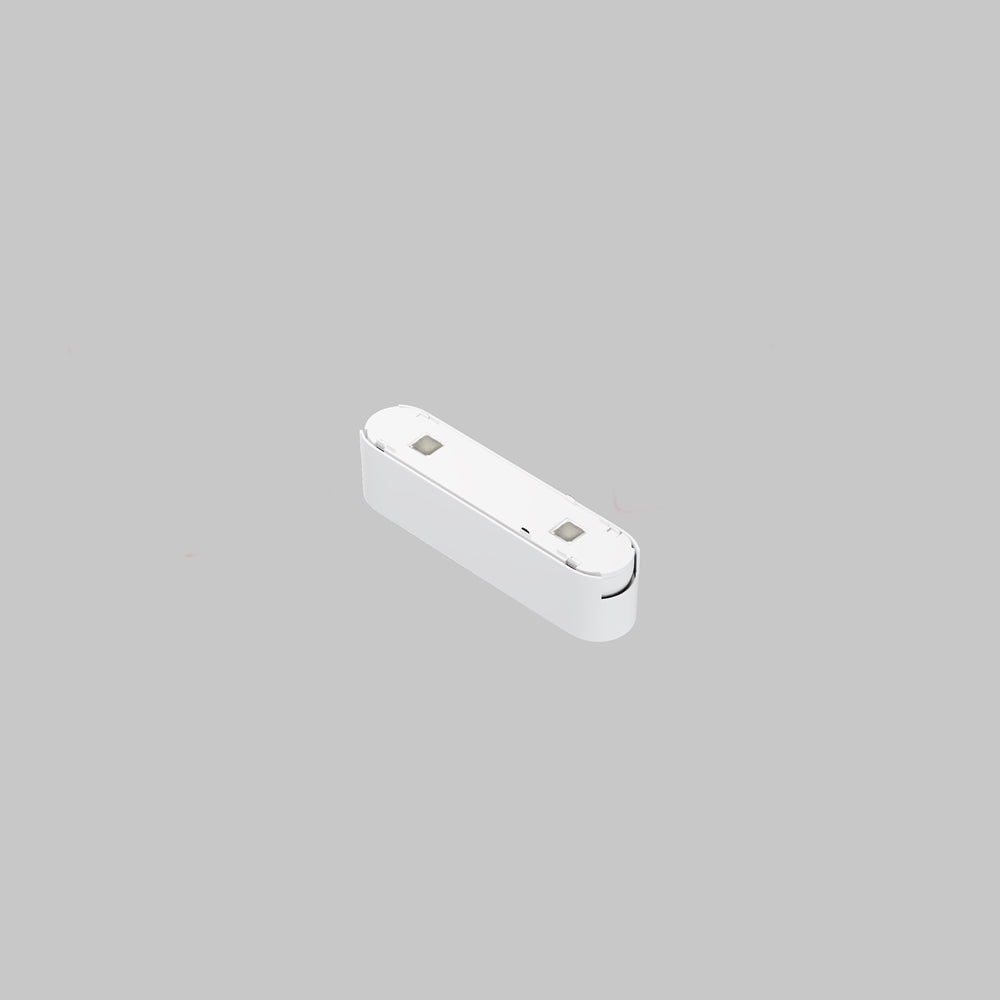 Vue de dessus du projecteur blanc montrant les deux fixations carrées