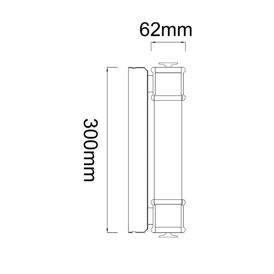 Applique murale LED Omi 30, verre, IP44