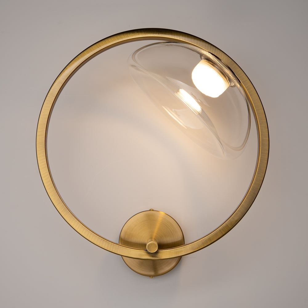 Lunare Wandleuchte goldfarben