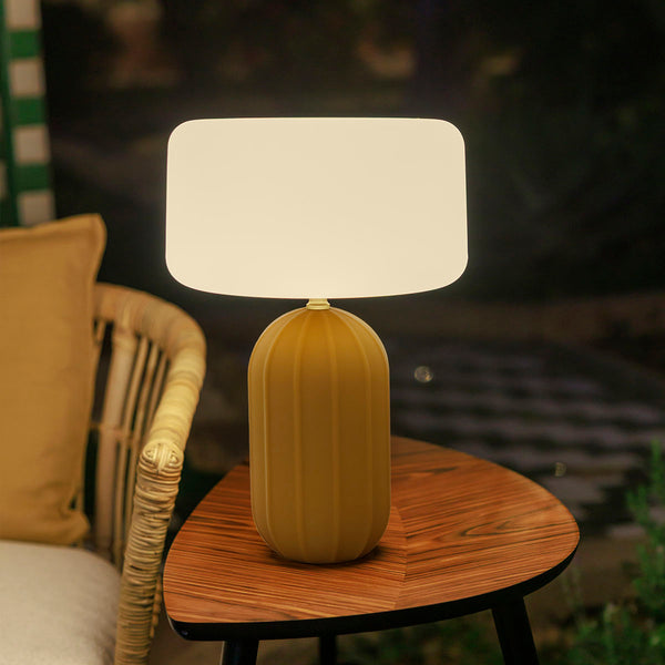 Solar-Tischleuchte Phoebe 40, Art-déco-Stil