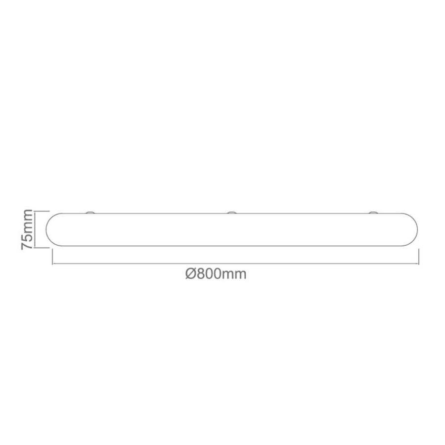Plafonnier LED Piatto 80 température réglable