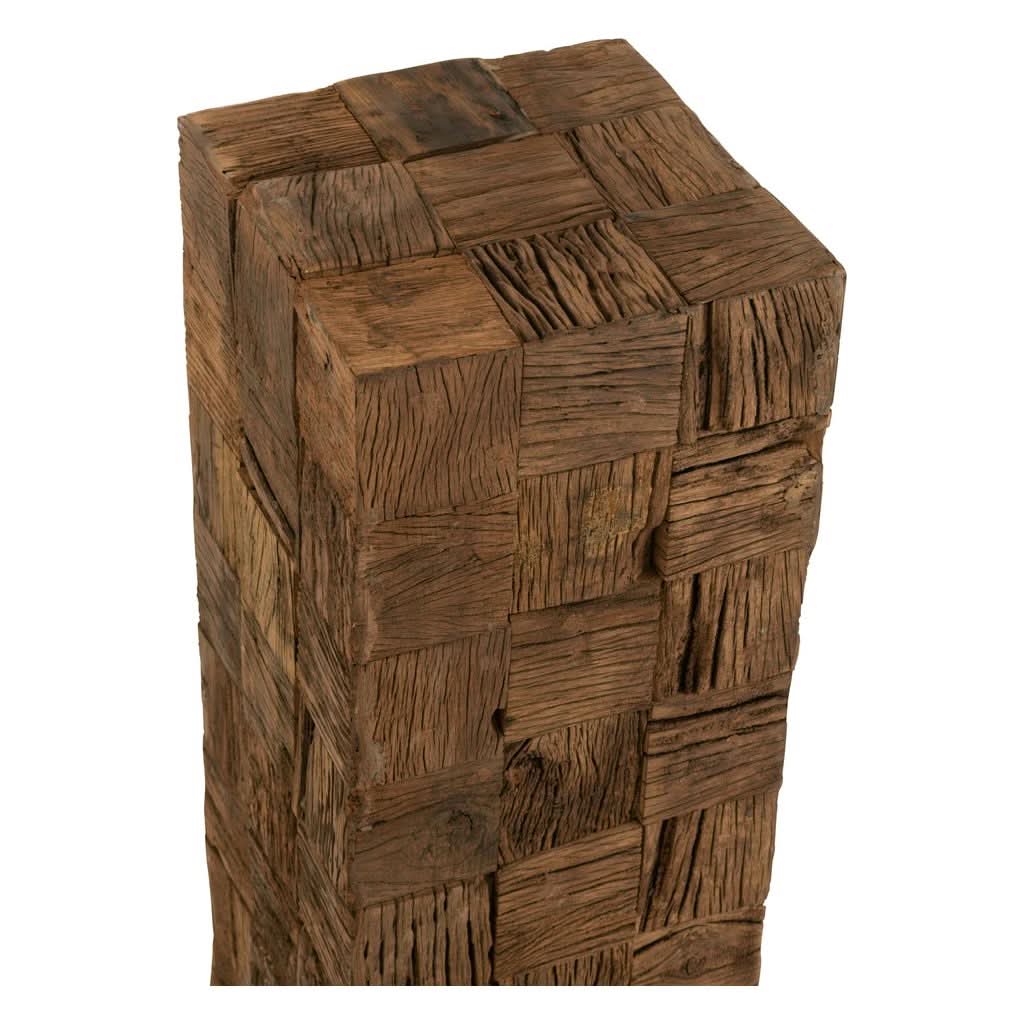 Pilier Bois Recyclé Naturel Moyen - Designix