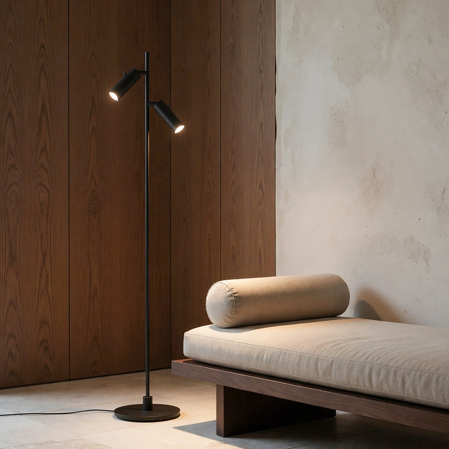 Lampadaire Pipeline double