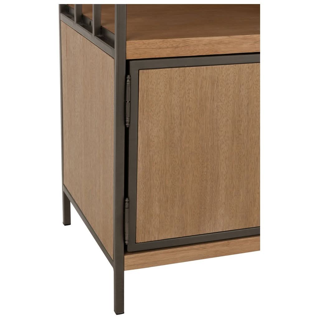 Placard Bois Métal Compartiments Différents - Designix