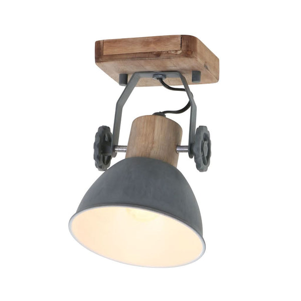 Industrielle Deckenleuchte Gearwood Grau