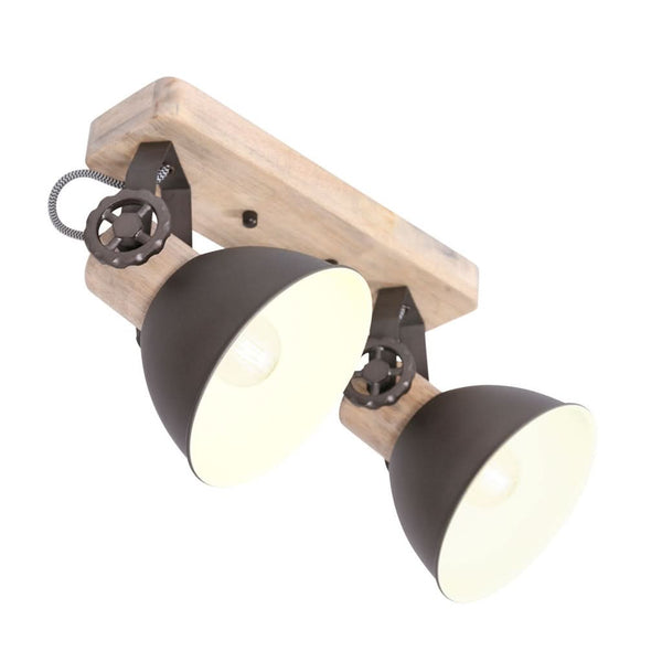 Industrielle Deckenleuchte Anthrazit Gearwood