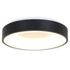 Moderne schwarze Deckenleuchte Ringlede 48 cm
