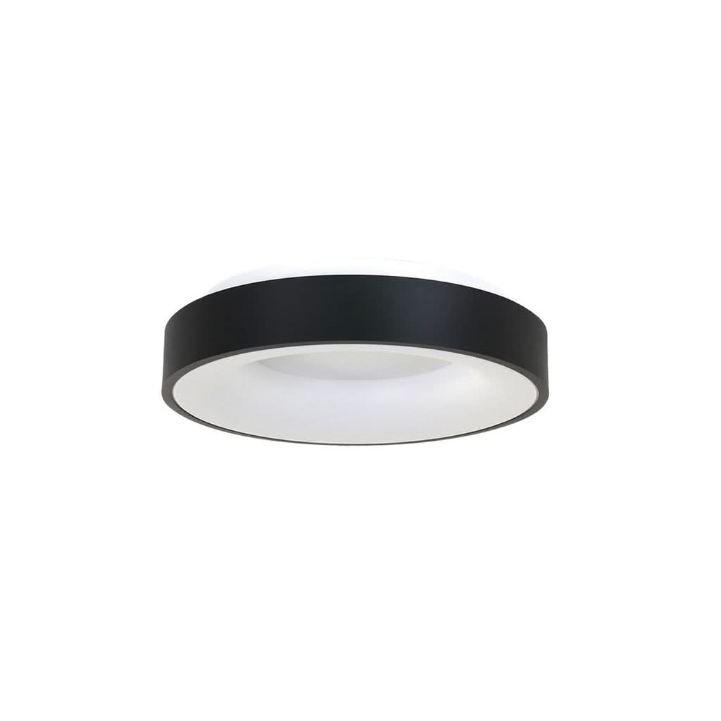 Schwarze LED-Deckenleuchte Ringlede 30W