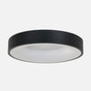 Schwarze LED-Deckenleuchte, Design-Ring Ø 38 cm mit Dimmer für das Wohnzimmer | Ringlede