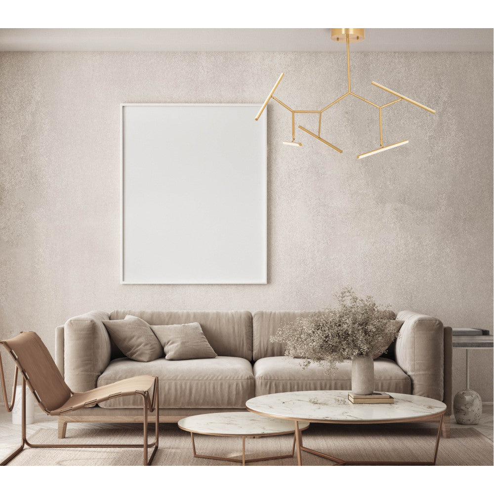 Plafonnier ZAMBELIS 49W Dimmable DESIGN Or Mat 2071