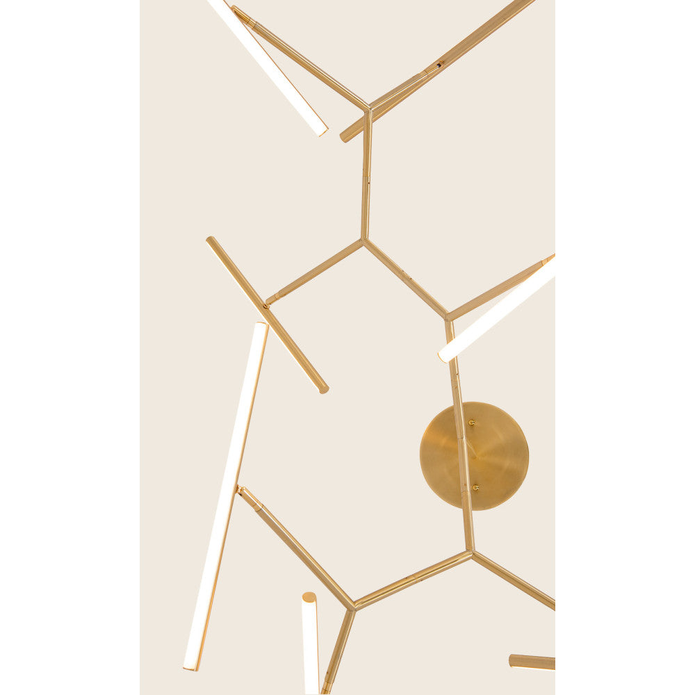Plafonnier ZAMBELIS 69W DESIGN Or Mat 2073