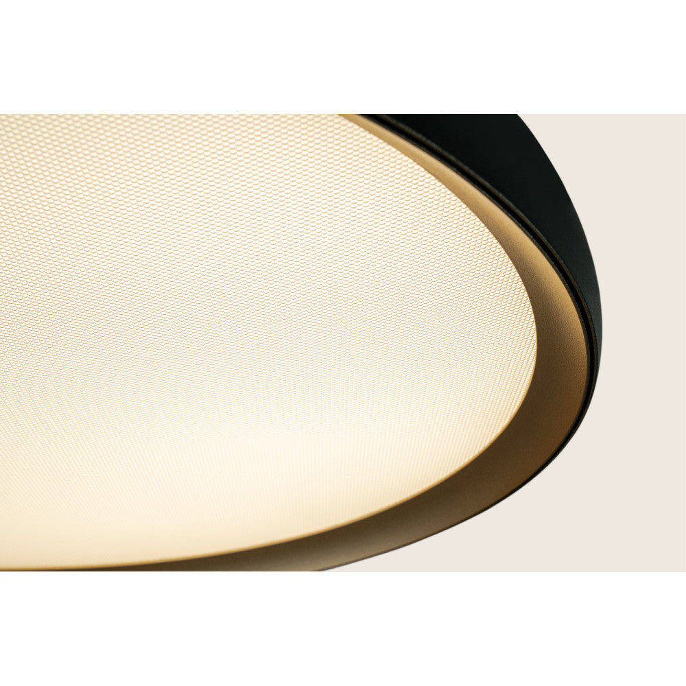 Plafonnier ZAMBELIS D400 20W CCT Dimmable DESIGN Noir Mat et Or 25186