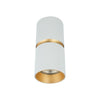 Plafonnier ZAMBELIS D60 GU10 DESIGN Blanc sable et Or Brosse S161