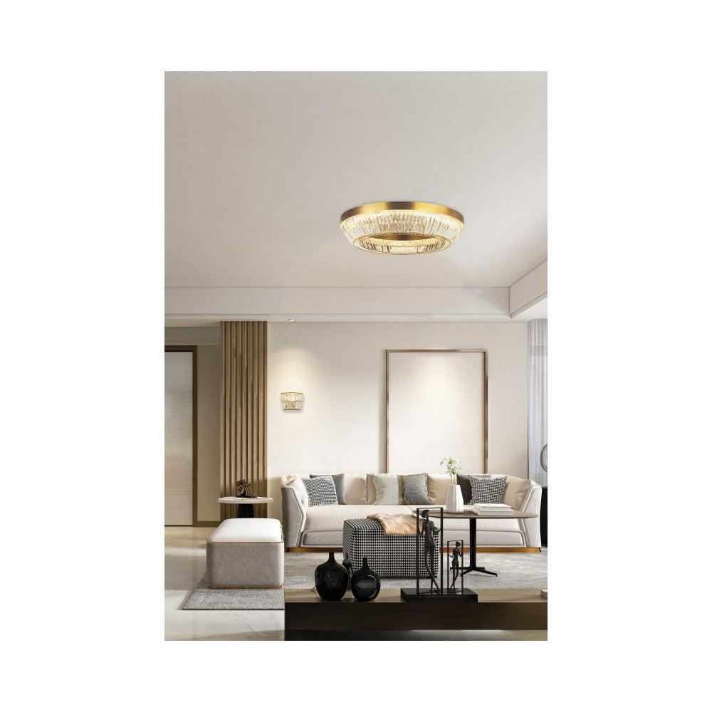 Plafonnier ZAMBELIS D800 55W Dimmable DESIGN Bronze 23049