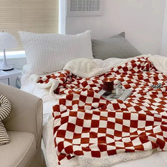 Plaid Damier Épais et Chaud | Carré Câlin