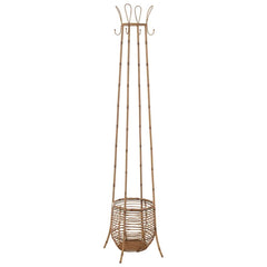 Garderobe Metall Rattan Natur