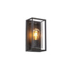 Applique Exterieure ZAMBELIS E27 IP54 DESIGN Graphite et Gris Fume Sans Source E434
