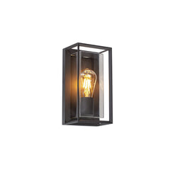 Applique Exterieure ZAMBELIS E27 IP54 DESIGN Graphite et Gris Fume Sans Source E434