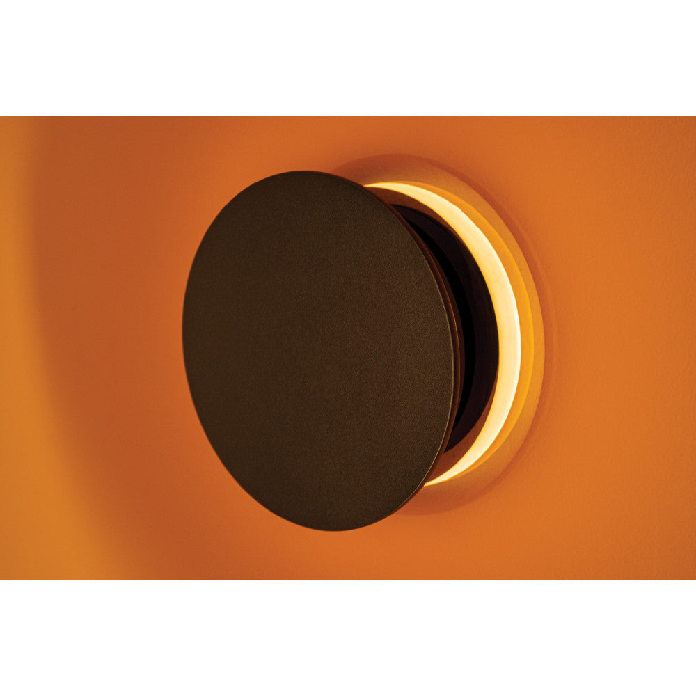 Applique Murale ZAMBELIS D500 22W CCT Dimmable DESIGN Verre Brun et Noir Mat 25272