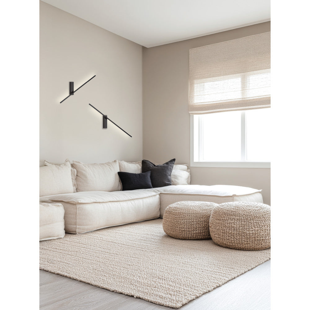 Applique Murale ZAMBELIS Orientable 14W DESIGN Noir Sable 25318